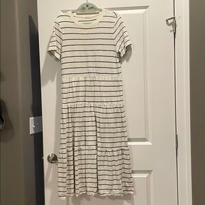 Marine Layer Sadie Vintage Slub Midi Dress with pockets Size Medium